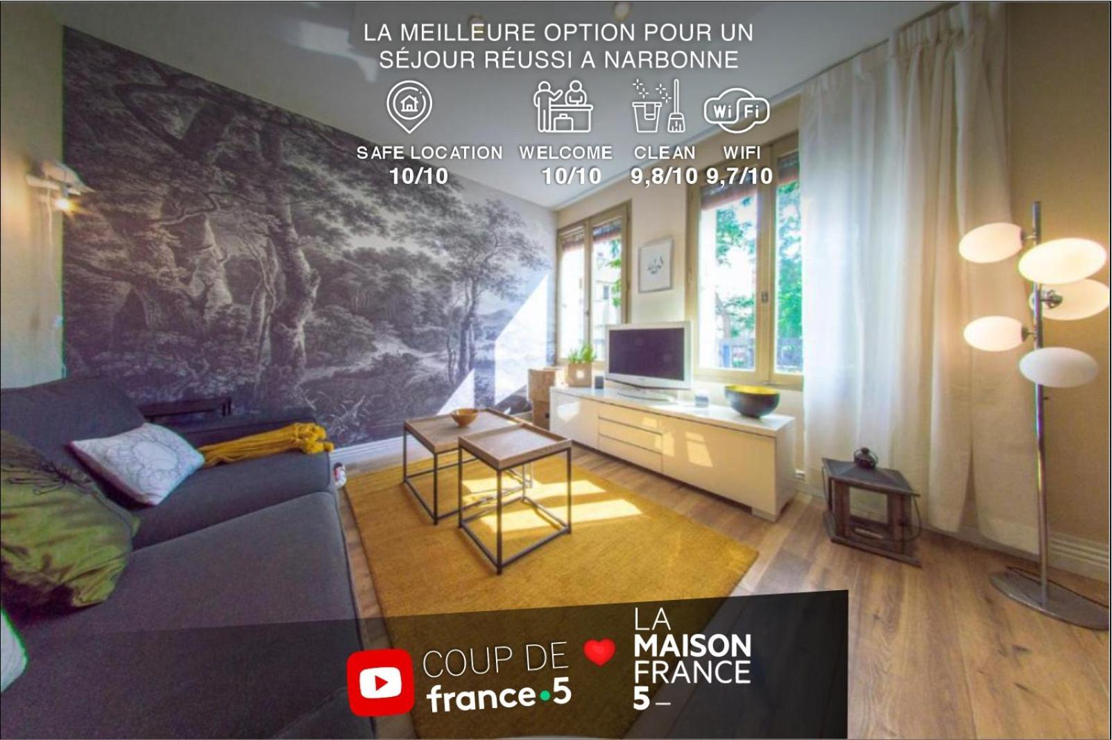 Retromirabeau "Le Raspail" - 65M2 Avec Vue - 2 Chambres - 4 Pers - Cours Mirabeau Halles Gare - Emplacement Top - Cheques Vacances Connect Нарбон Екстериор снимка